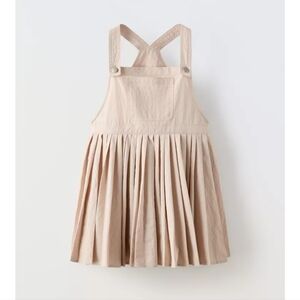 Zara Pleated Pinafore Dress, girls